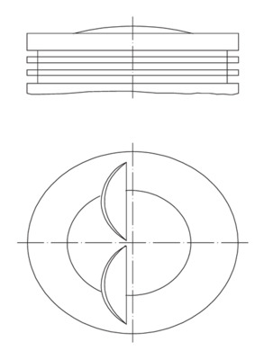 Piston - 0078003 MAHLE - 93449630