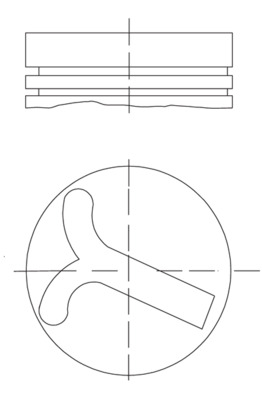 Piston - 6405702 MAHLE - 40060610