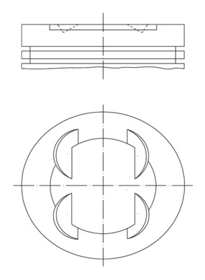 Kolben - 011PI00110001 MAHLE - 41007610