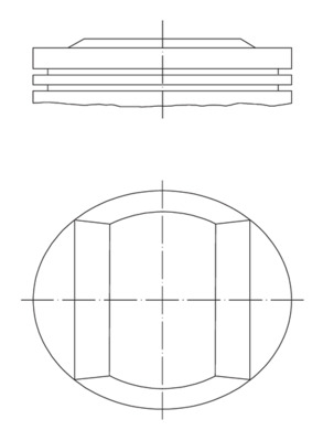 Piston - 0052101 MAHLE - 1110304418, 94549611, A1110304418