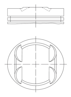 Kolben - 0013402 MAHLE