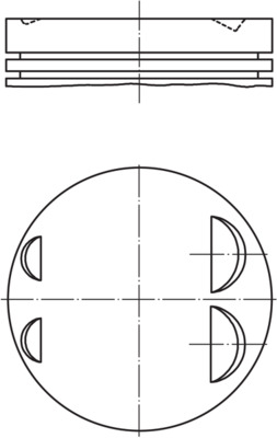 Piston - 0830702 MAHLE - 11251432089, 1432089