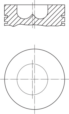 Kolben - 2254200 MAHLE - 8718110012, 8771427