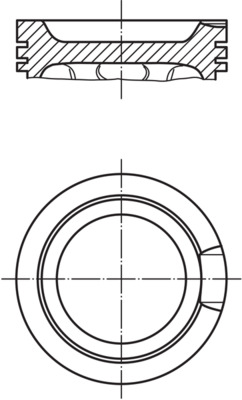 Kolben - 0331411 MAHLE