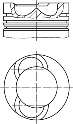 Kolben - 0617400 MAHLE - 1350465