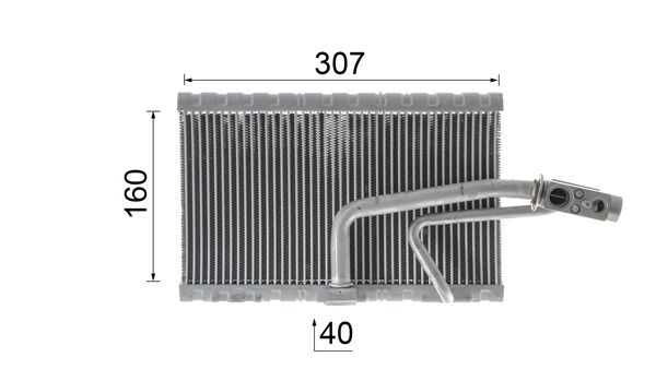 Evaporator, air conditioning - AE114000P MAHLE - 351331271, 4638302300, MSV641