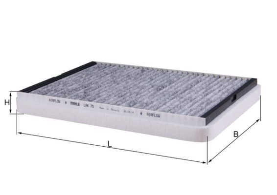 LAK75, Filter, interior air, Cabin filter, MAHLE, 09121627, 13175554, 154068885560, 1987435514, 207014, 32367, 40311118, 5414300, 698709, 80000021, 975039, AC57, AHC170, ALC6430/1, BFC1142, CAF208611, CFA8868, CUK3054, DCF200K, E418/1, E910LC, EKR7040, FC01542, K1014A, MC514, S118/1, SC5048CA, V403111181, WP6829, 1718046
