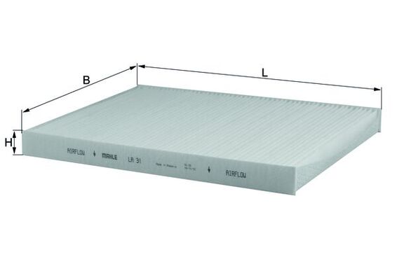 LA31, Filter, Innenraumluft, Innenraumfilter, MAHLE, 0759019, 09446, 10301013, 103091, 1411/1, 154064172650, 1987431012, 1H0091700, 1H0819638, 21651912, 26.43.32/20, 29005, 352124001, 5300600, 65201, 698159, 8671002080, 8906, 974006, ACE006, ACP300, AH104, AH7003, ALC5223, BFC1002, C38901, CA5663, CAF4, CU2882, E900LI