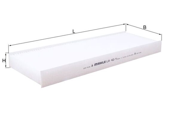 LA42/1, Filter, Innenraumluft, Innenraumfilter, MAHLE, 0008301118, 01060000A, 0159010, 0986TF0176, 108308, 154064178510, 1570, 21159, 21651977, 30301021, 461864, 50013732, 5307200, 716010, 8300194, 830029N, 93223E, ACE046, AF25695, AH307, ALC5355, CF8773, CU3869, E508, E931LI, ELR7500, HB150, K1042, LAF8697, MP073