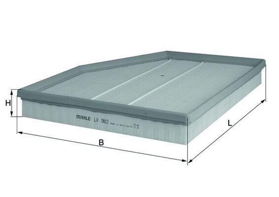 LX982, Luftfilter, Luftfilter, MAHLE, 120776, 13717521023, 1457433101, 154066253620, 20948487, 3123210008, 4090AP, 48487, 49037, A1838, ADB112226, AF3218, AF380, ALA8593/2, AP032/3, C31149, E728L, EAF675, ELP9155, MD8514, P445, PA3353, PC3321E, SB2178, V208192, VFA1222, 13717521037, 154066253880, 50014090, CA10566