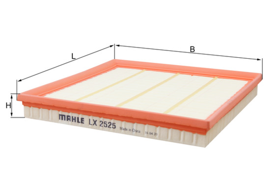 LX2525, Air Filter, Air filter, MAHLE, 100362, 13717571355, 1418602500, 154703872210, 3071100, 3123210021, 4288AP, A1488, A2419, ADB112204, AF122, AF3917, AP030/2, C28125, E1051L, EAF660, ELP9354, F026400236, LVFA1484, MD8568, PA3358, PA7712, PC3328E, QFA0847, S3561A1, SB2268, V201402, WA9661, 13717605913, 1418602509