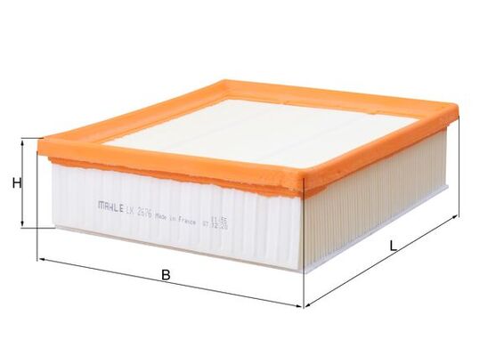 LX2676, Luftfilter, Luftfilter, MAHLE, 34400, 51796536, 51830174, A1223, C21106, E885L, ELP9131, F026400057, FA3148