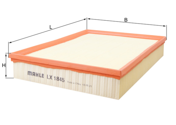 LX1845, Air Filter, Air filter, MAHLE, 0000902651, 0123210010, 0214064, 0986626852, 10934870, 1118609100, 120739, 152071762000, 163243/20, 2E0129620B, 3034000, 34870, 4163AP, 585198, 60655, 68013676AA, 8523, A1266, A2234, ADV182234, AF26375, AG1752, AI5448, AP157/6, ARL3751, BFA2015, C4312, CA10330, CAF100872P, E821L