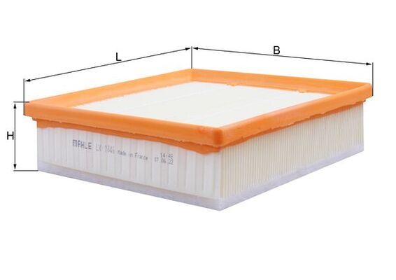 LX1846, Luftfilter, Luftfilter, MAHLE, 0834656, 153071762375, 3029700, 34400, 4557AP, 51796537, 51925537, 585324, 8457, 95513087, A1223, A2183, AF553, AG1682, AI5406, ALA8817/2, AP098/3, BFA2266, C21106, CA9943, CAF100924P, E885L, EAF588, F026400057, MA1374, MAF0257, PA3133, PA7483, PC3139E, S3297A
