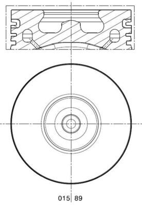 Kolben - 0158900 MAHLE - 8711350002, 8770891