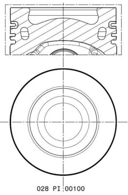 Kolben - 028PI00100001 MAHLE - 40558610