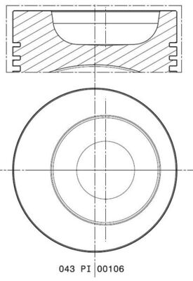 5034802, Piston, Complete piston with rings and pin, MAHLE, 93110304571, 93514620, 93110304572, 93110304573, 93110340571, 93110340572, 93110340573, 93110390571, 93110394571