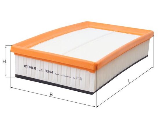 LX3344, Luftfilter, Luftfilter, MAHLE, 0986626844, 12765, 1516734, A1056, C2774/3KIT, CA5929, E375L, ELP9190, 1516739, S3686, 7T169600BD, 7T169601AB