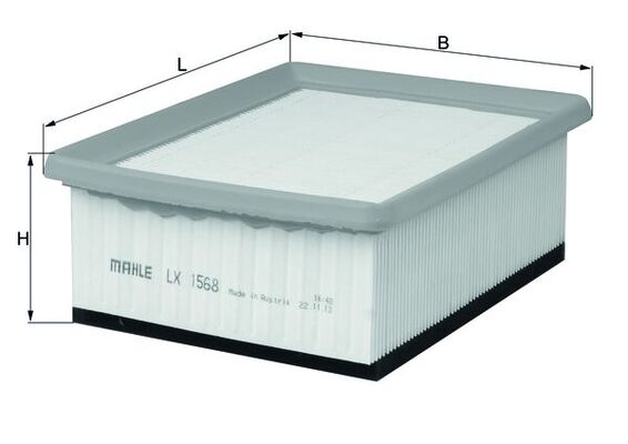 LX1568, Air Filter, Air filter, MAHLE, 0986TF0040, 11123210001, 140, 1427J6, 1444CA, 153071760651, 27511, 3024400, 30994, 4014AP, 585047, 62930994, 8329, A1159, A2101, A39094, ADP152217, AF589, AG1547, AI5312, ALA8804, AP080/10, AR21104PMS, BFA2046, C21104, CA9622, CAF100752P, E490L, EAF541, FA3072