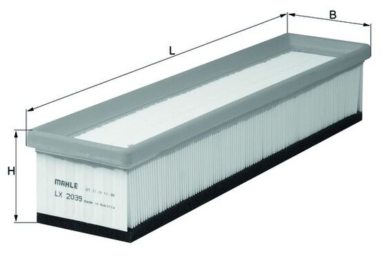LX2039, Luftfilter, Luftfilter, MAHLE, 09864B0005, 8200431081, 8509, A1282, ADR162201, AG1737, CA10314, E1164L, ELP9102, SA4088, F026400051, PA7527