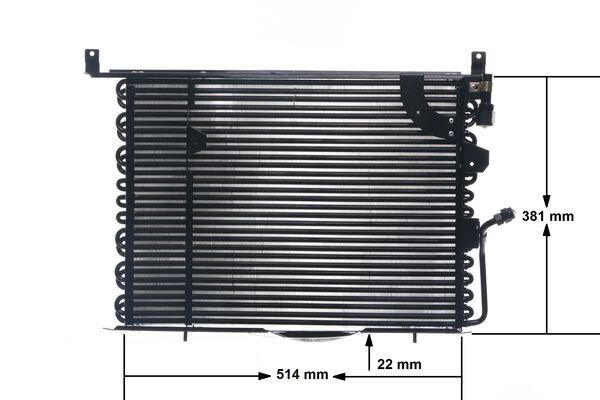Condenser, air conditioning - AC149000S MAHLE - 02.59.029, 0806.2060, 122010N