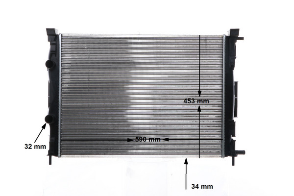 Radiator, engine cooling - CR41000S MAHLE - 350213997000, 376700-684, 43002307