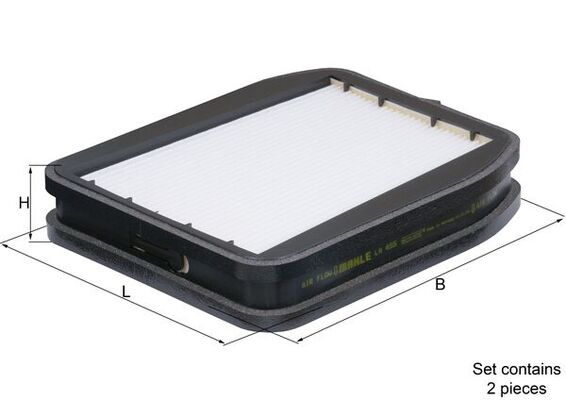 Filter, interior air - LA455/S MAHLE - 0123190021/S, 10949662, 1987435053
