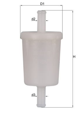 Fuel filter - KL260OF MAHLE - 20443727, WK3002, 204437270