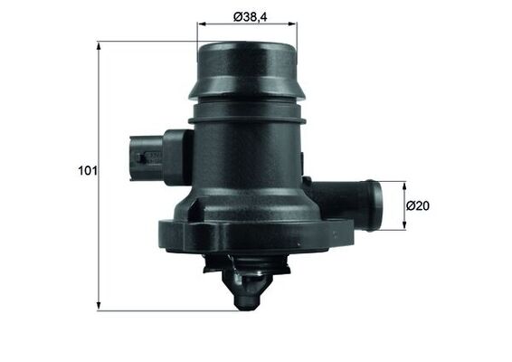 Thermostat, Kühlmittel - TM36103 MAHLE - 103377, 1338031, 25200455