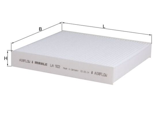 LA922, Filter, interior air, Cabin filter, MAHLE, 0000052126547, 13045388, 154723477970, 17541, 1987435005, 2123190016, 44783, 51854923, 5321000, 65013, 698866, 70944783, 80004407, ADA102524, AH371, BFC1136, CAF225601, CCF0473, CF11470, CU20006, DCF580P, E3910LI, E665, ELR7308, HB361, K1322, LVCF600, MP412, MS6461, NC2385