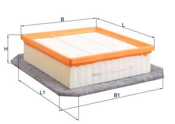 LX3061, Air Filter, Air filter, MAHLE, 0834367, 109218, 1218606309, 13275089, 13356945, 154070545207, 30A3700, 60289, AP072/4, BFA2383, C21136/1, CAF100936P, E1085L, ELP9356, F026400235, GFE4339, LVFA1482, MA3164, PA3551, PC3331E, WA9669, 0835058, 71761698, S0235, U936, WA9734, 0835075, 71761699, S0243, 13340818