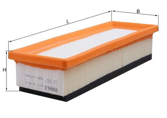 LX1827, Air Filter, Air filter, MAHLE, 0000051772186, 0000055192012, 120727, 1518611200, 153071760184, 1542777, 2123210004, 3030100, 38406, 4267AP, 55192012, 585181, 60431, 70938406, 8455, A1221, A2181, ADL142203, AF584, AG1667, AI5404, ALA18007, AP022/2, BFA2039, C2859, CA9942, CAF100744P, E1020L, EAF587, ELP9169