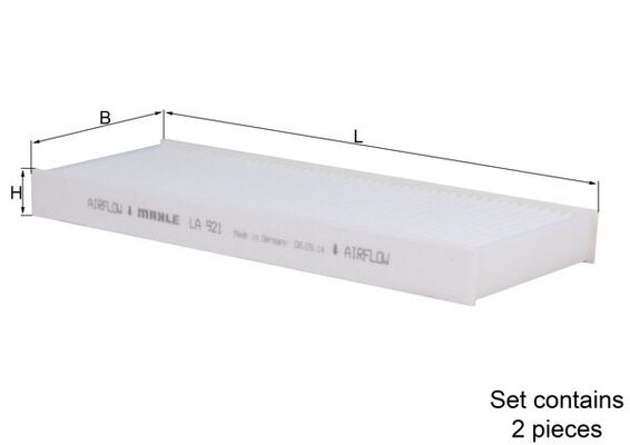 LA921/S, Filter, Innenraumluft, Innenraumfilter, MAHLE, 11123190015/S, 154723529110, 17564KX2, 1987435033, 49651, 5331300, 64949651, 715817, 80004779, 9678792080, ADP152526, AH415-2, ALC5778, CF11745-2, CU24012-2, E4912LI2, E7062, EKF3892, ELR7327, FC447X2, K13392X, K91652, MS6489, PC8385-2, PU1044E, SA1303, WP2128, 17564X2, 359002320280, 80004780