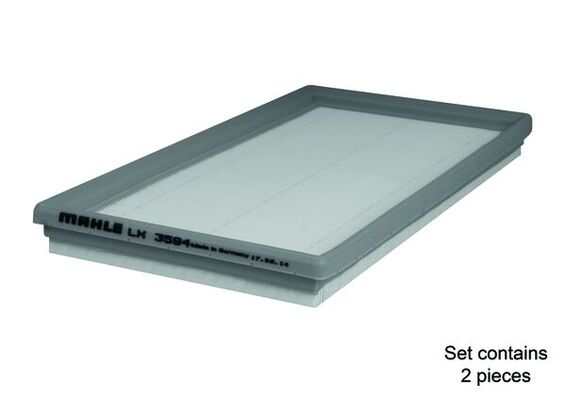 LX3594/S, Luftfilter, Luftfilter, MAHLE, 1560940504, A1957, C3361/2, E1249L2, EAF685, F026400152, PA3409x2, A1560940504, A19572, C33612