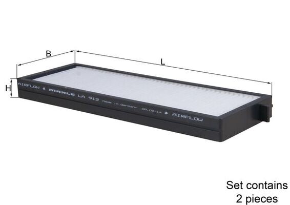 Filter, interior air - LA912/S MAHLE - 13285274, 154723565190, 17558FX2