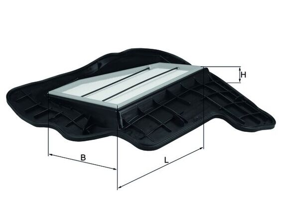 LX1685/5, Luftfilter, Luftfilter, MAHLE, 109113, 13717577457, ADB112212, AP030/4, C20028, LVFA1511, V201930, 7577457
