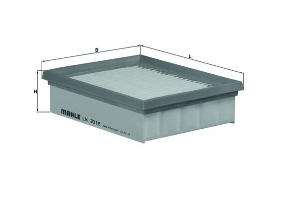 LX3012, Air Filter, Air filter, MAHLE, 1378079J80, 153071760740, 172066, 18412, 2008836, 2123210016, 3041600, 585471, 71750588, A1581, A2505, ADK82243, AP190/7, C1923, CA11707, E1272L, EAF760, F026400304, FA836S, J1328042, LVFA1464, MA3203, MD8552, N1328047, PA3514, PA7790, PC3334E, S3416A, SA8558, SA9070