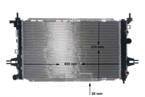 CR2105000S, Radiator, engine cooling, Cooler, MAHLE, 1300272, 13156845, 150119N, 37002625, 376908204, 630768, OL2625, OLA2625, OP717R009