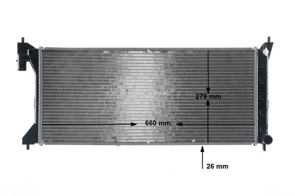 Radiator, engine cooling - CR2245000S MAHLE - 09214213, 376908734, 630749