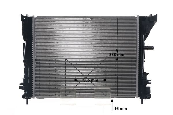 Radiator, engine cooling - CR2264000S MAHLE - 180105N, 214104950R, 376909124