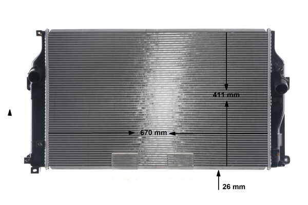 Radiator, engine cooling - CR2270000S MAHLE - 1640026421, 376909194, 53012705