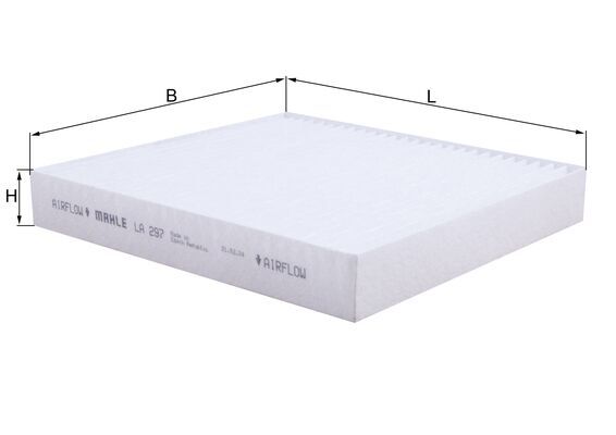 LA297, Filter, Innenraumluft, Innenraumfilter, MAHLE, 0071765055, 0077363481, 13135292, 15123190000, 154703276160, 1987432133, 27870, 4204AC, 5311500, 715532, 80000345, ADL142508, AH250, ALC5370, CCF0293, CF10200, CU2232, DCF043P, E3976LI, E446, EKF173, ELR7166, FC105, K1189, K9081, MP200, MS6310, NC2194, PC8174, PU1202E
