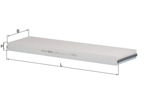 Filter, Innenraumluft - LA641 MAHLE - 0008307318, 1987435109, 49363598