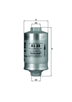 KL25, Fuel filter, Fuel filter, MAHLE, 0450905003, 1262324, 3165900, 33560, 5008883, 810133511, 91111017600, AK10-K, ALG5002, AP3118, F54777, FF0096, FT5200, G2983, GF502, MBNA951, PP824, QFF8059, VY8017, Z515, 0450905083, 13321262324, 33562, 91111017623, A810X9155EA, AK10-KB, ALG5003, F57140, G3738, GF553