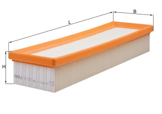 LX1451, Luftfilter, Luftfilter, MAHLE, 11123210002, 1444CF, 1444CZ, 1457433158, 152071758665, 247, 2734, 3018500, 30751, 4011AP, 585078, 8281, 8283, A1141, A18319, A2076, ADP152205, AF088, AF20106, AG1503, AI5252, AP130/7, BFA2022, C3468, CA9313, E485L, EAF498, FA3062, MA1304, MAP60143