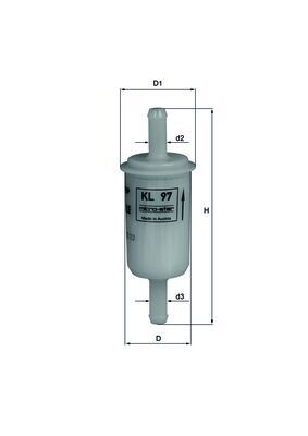 Kraftstofffilter - KL97OF MAHLE - 42540151A, 9186744
