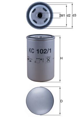 KC102/1, Fuel filter, Fuel filter, MAHLE, 1457434426, 2437801, 51125030045, 687, AZF098, FF5271, FSM4269, FT5821, H70WDK07, LFF8092, SN70142, WDK719, 51125030046, P4100A, WDK724, 51125030054, PS10318, N1011005916