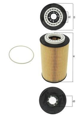 OX1028D, Oil Filter, Oil filter, MAHLE, 49868, 51055010009, E831HD275, F026407191, FA6133, HU1291/1Z, LF17527, MD777, ML4541, OE646/3, V340025, 51055010013, HU1291Z, LF17529, 51055040115, 51055040126