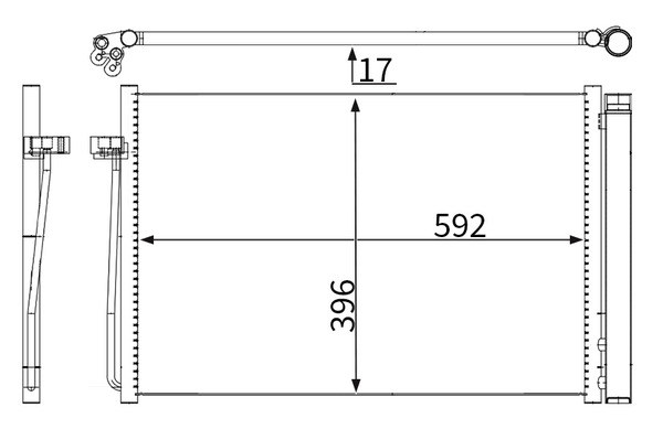 AC344000S, Condenser, air conditioning, Air-conditioning various, MAHLE, 115229, 2282939, 350203475000, 351301-324, 35537, 6005267, 817850, 94679, AC864344, BM046C001, BW5267, DCN05018, F4-AC1006, TSP0225512, V20-62-1011, 350203704000, 351301321, 64502282939, BWA5267, 64508379885, 8FC351301-321, BWA5267D, 64509122825, 64509122858, 8379885, 9122825