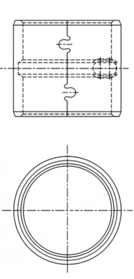 Small End Bushes, connecting rod - 001BS10779300 MAHLE - 666599Y, 1818K60, 55-2538/6